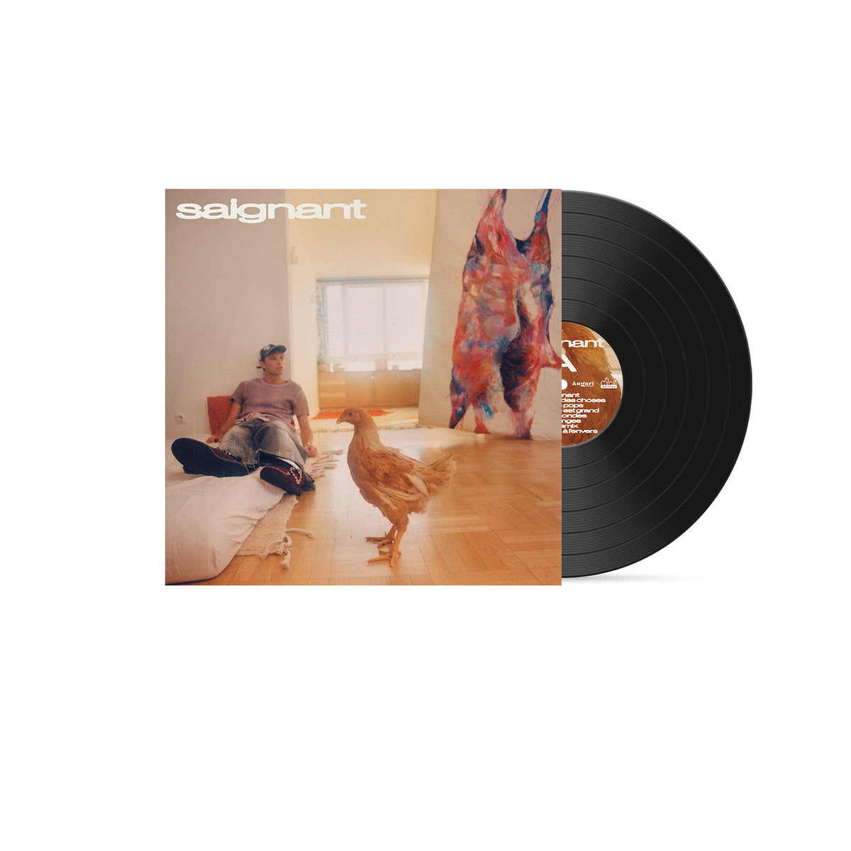 vinyle "SAIGNANT" dédicacé